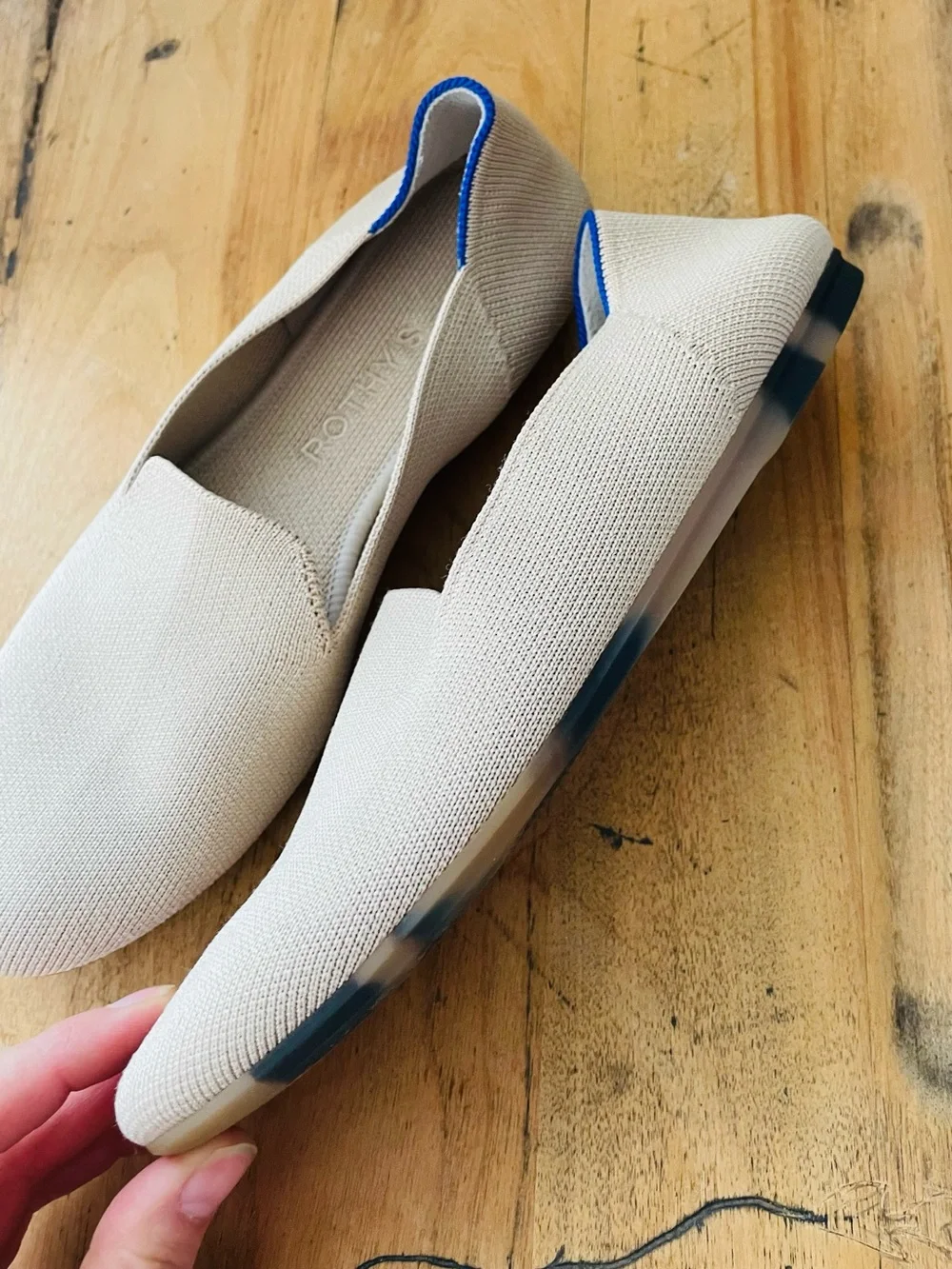 Rothy’s The Lounge Loafer in Sandstone Cream - Picture 8 of 14